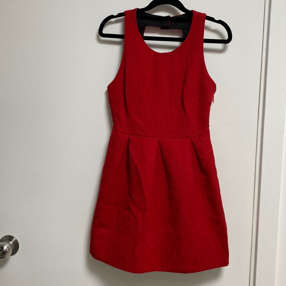 Anthropologie red dress, Sz 2, NWOT